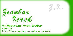 zsombor kerek business card